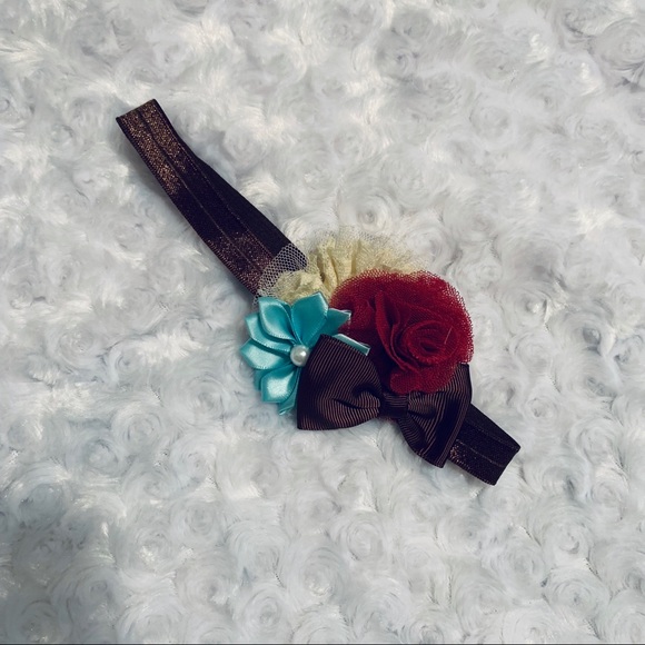 Flower Elastic Headband Set (4) (baby-kid) - Picture 4 of 6